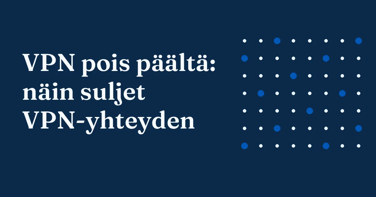 VPN pois päältä: puhelimen asetukset, joissa VPN-kytkin on pois päältä