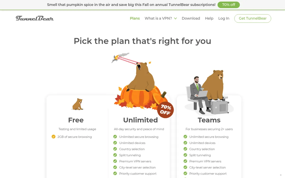 TunnelBear-palvelun hinnasto – vertailussa: paras VPN Suomessa